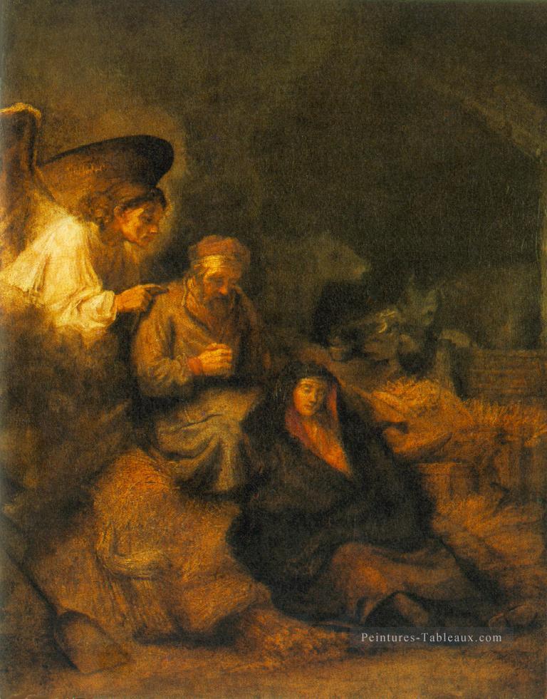 Le rêve de saint Joseph Rembrandt Peintures à l'huile